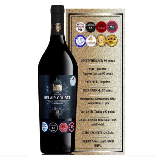 CHÂTEAU BELAIR COUBET AOC CÔTES DE BOURG TINTO 2019